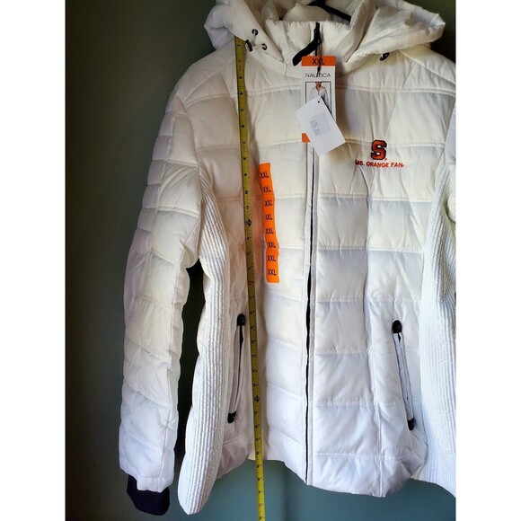 Nautica Syracuse University Women's XXL Water Resistant Puffer Zip Jacket Hood - Picture 16 of 16